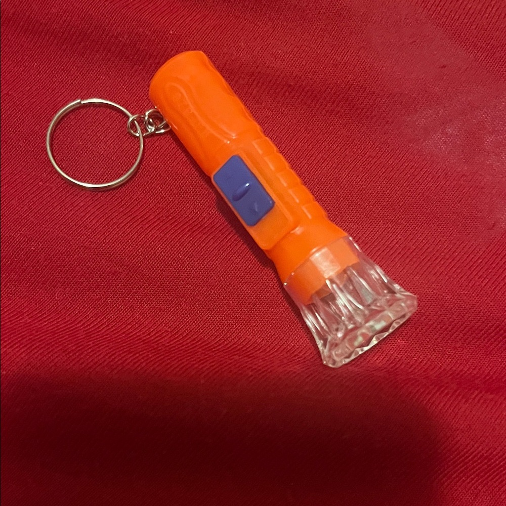 Orange Keychain Flashlight - Picture 2 of 3